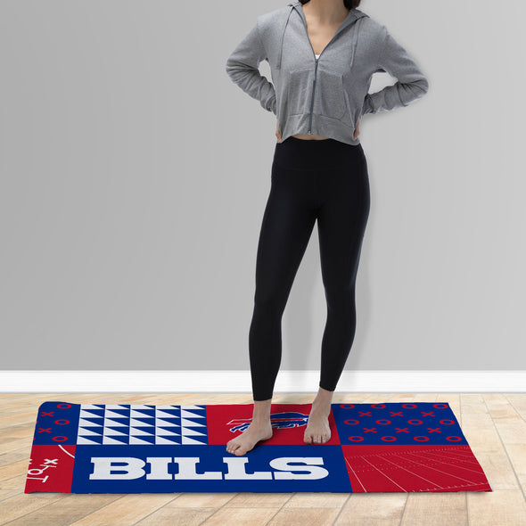 Northwest NFL Buffalo Bills Colorblock Washable Area Living Rug, 36" X 60"