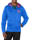 Zubaz NFL Men's New York Giants Team Full Zip Up Hoodie With Zebra Accents