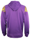 Zubaz NFL Men's Minnesota Vikings 2-Color Zebra Accent Full Zip Fleece Hoodie