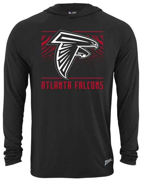 Zubaz NFL Men's Light Weight Team Color Hoodie, Alternate Tunnel Logo, Atlanta Falcons