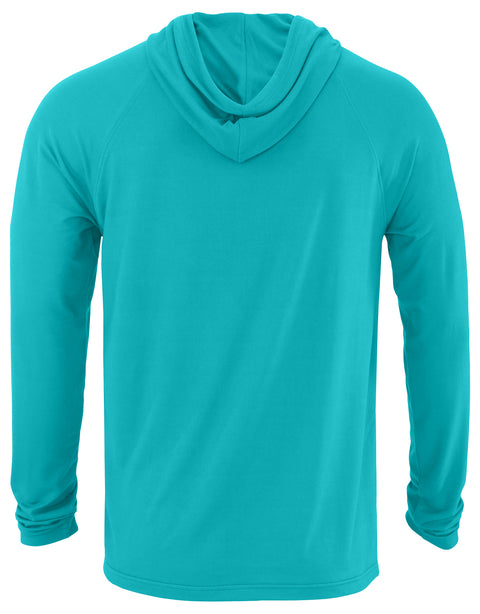 Zubaz NFL Men's Light Weight Team Color Hoodie, Alternate Tunnel Logo, Miami Dolphins