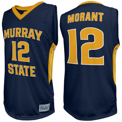 Original Retro Brand NCAA Men's Murray State Racers #12 Ja Morant Tackle Twill Jersey