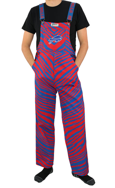 Zubaz NFL Unisex Zebra Lightweight Bib, Buffalo Bills