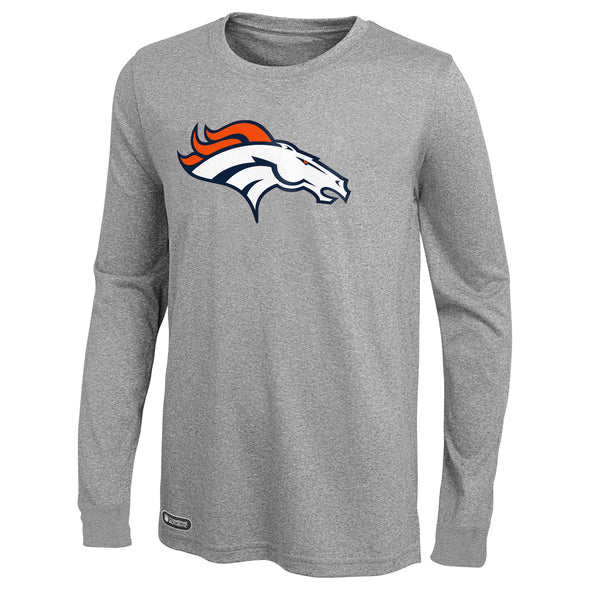 Outerstuff NFL Men's Denver Broncos Primary Stadium Logo Long Sleeve Tee