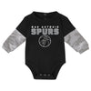 Outerstuff NBA Infant San Antonio Spurs Creeper & Bodysuit Set