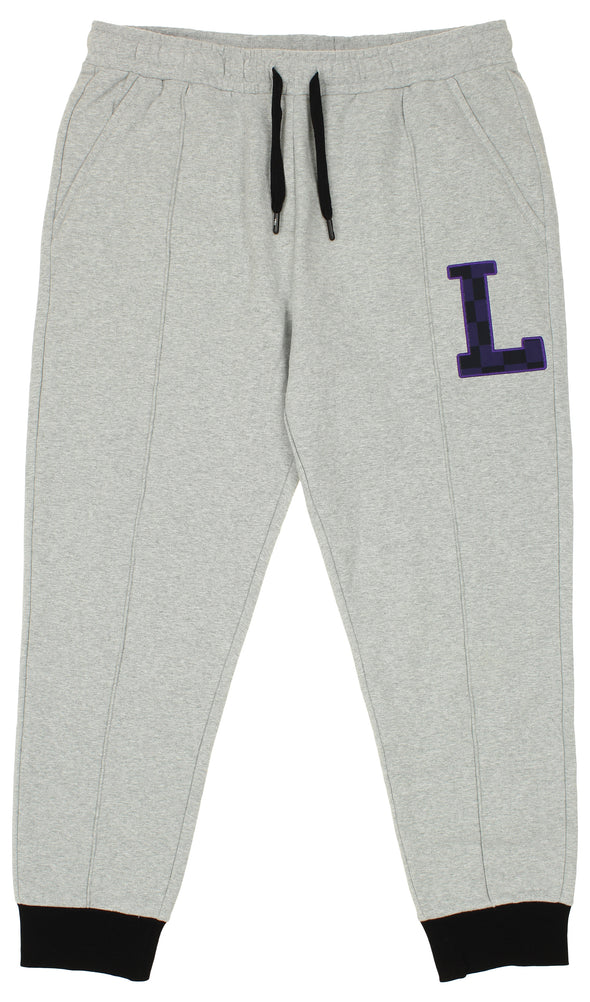 FISLL NBA Men's Los Angeles Lakers Jogger, Heather Gray