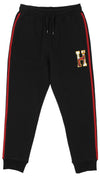 FISLL NBA Men's Miami Heat Striped Detail Jogger, Black