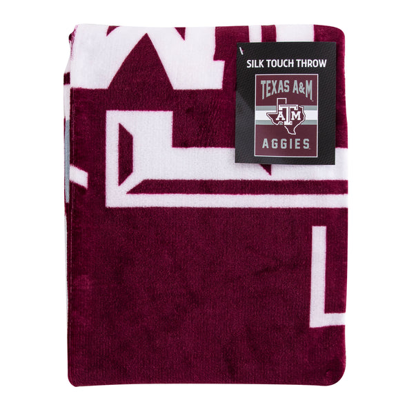 Northwest NCAA Texas A&M Aggies Singular 45X60 Silk Touch Throw Blanket