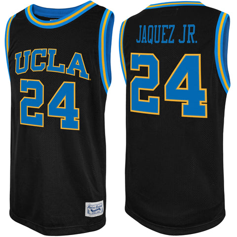 Original Retro Brand NCAA Men's UCLA #24 Bruins Jaime Jaquez Jr Tackle Twill Jersey, Black
