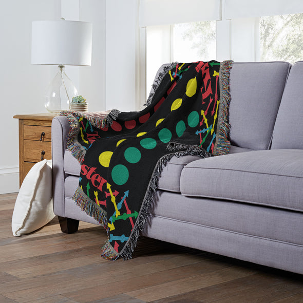 Northwest X Hasbro Twister Woven Tapestry Throw with Fringes, 48" x 60"