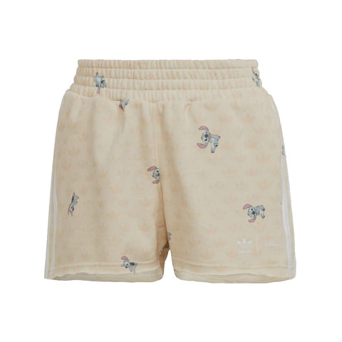 Adidas Originals X Disney Women's Lilo & Stitch Shorts, Wonder White