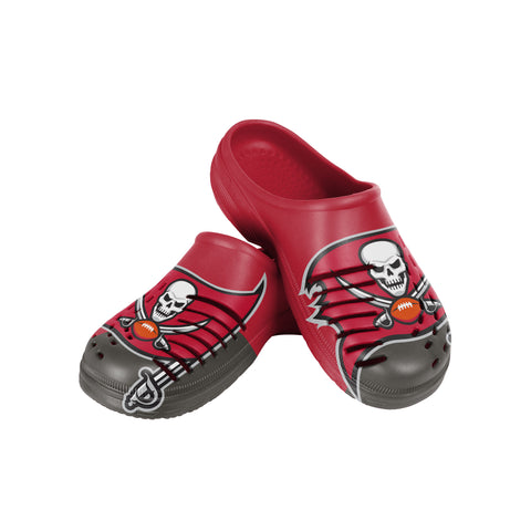 FOCO NFL Men's Tampa Bay Buccaneers 2023 Colorblock Big Logo Clogs