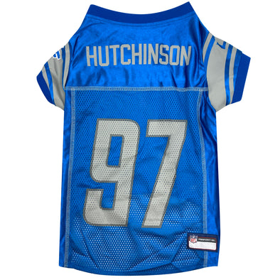 Pets First NFL Detroit Lions Adian Hutchinson Dog Jersey