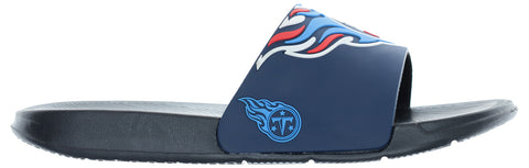 FOCO NFL Men's Tennessee Titans Cropped Big Logo Raised Slides