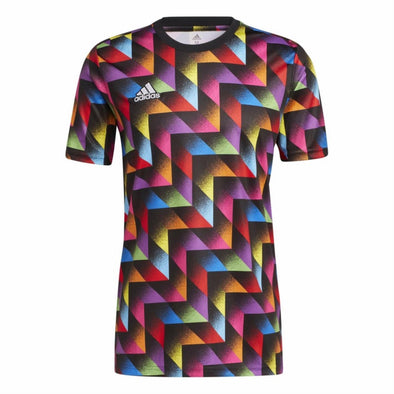 Adidas MLS Men's LGBTQ+ Pre-Match Short Sleeve Jersey, Multicolor