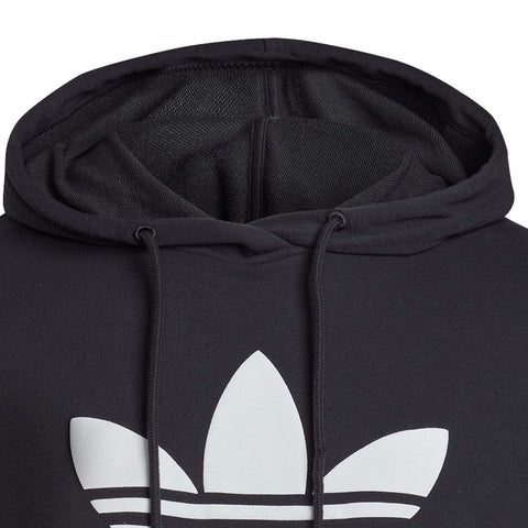 Adidas Women's Trefoil Cropped Hoodie, Carbon