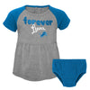 Outerstuff NFL Newborn Detroit Lions Forever Fan Fown and Diaper Cover Outfit