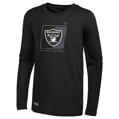 Outerstuff NFL Men's Las Vegas Raiders Too Tough Long Sleeve Dri-Tek T-Shirt