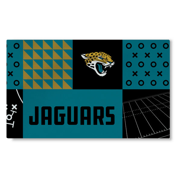 Northwest NFL Jacksonville Jaguars Colorblock Washable Area Living Rug, 36" X 60"