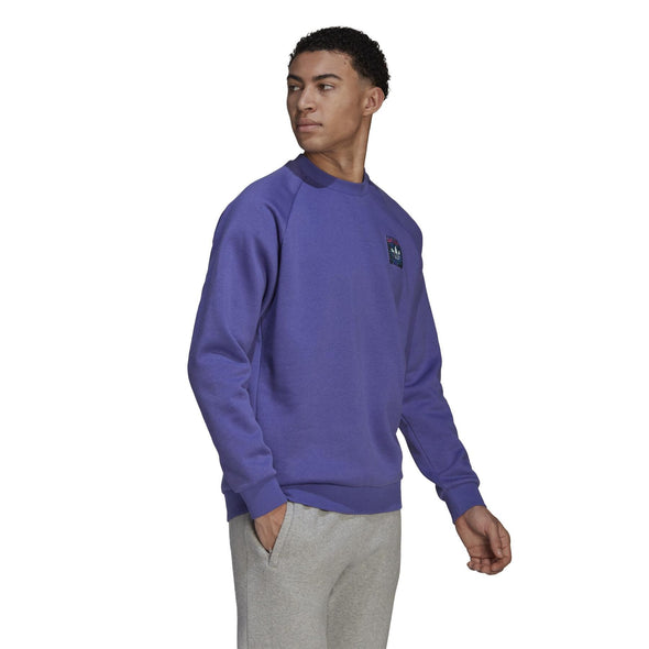 Adidas Originals Men's Graphic Crew Sweatshirt, Purple