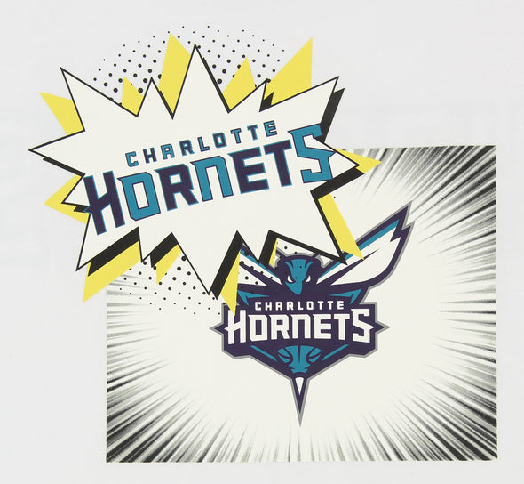 FISLL NBA Charlotte Hornets Women's Comic Book Crop Tee Shirt