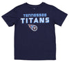 Outerstuff NFL Youth (4-18) Tennessee Titans Short Sleeve Shirt, Navy