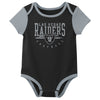 Outerstuff NFL Infant Unisex Las Vegas Raiders Variety 3-Pack Set