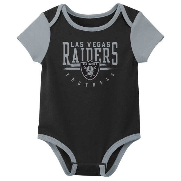 Outerstuff NFL Infant Unisex Las Vegas Raiders Variety 3-Pack Set