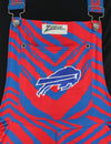 Zubaz NFL Unisex Zebra Lightweight Bib, Buffalo Bills