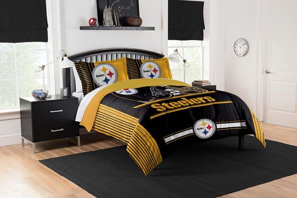 Northwest NFL Pittsburgh Steelers Safety Printed Comforter Set, King