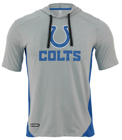 Outerstuff NFL Men's Indianapolis Colts Performance Short Sleeve Hooded Shirt