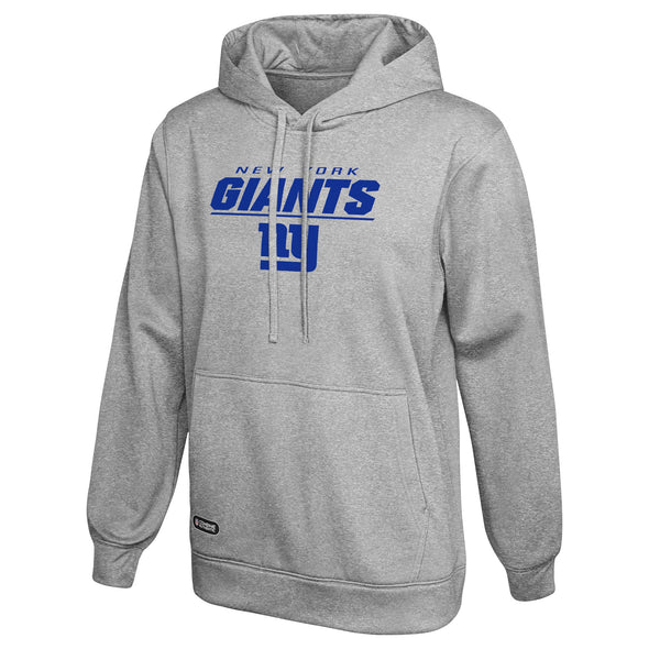 Outerstuff NFL Men's New York Giants Stated Pullover Hoodie, Grey