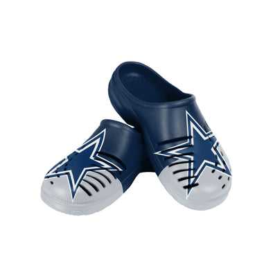 FOCO NFL Men's Dallas Cowboys 2023 Colorblock Big Logo Clogs