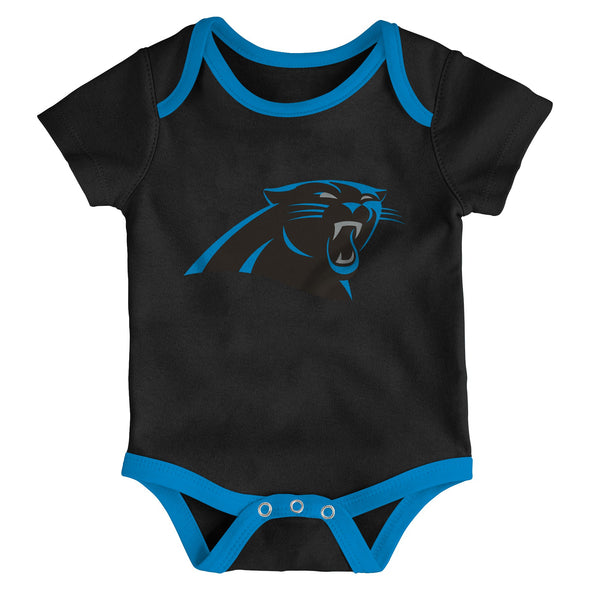 Outerstuff NFL Infant Carolina Panthers Champ 3-Pack Bodysuit Set