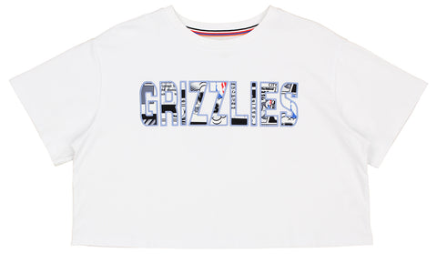 FISLL NBA Memphis Grizzlies Women's Comic Book Crop Tee Shirt