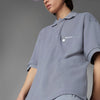 Adidas Originals Men's Blue Version Tie-Break Polo Shirt, Grey
