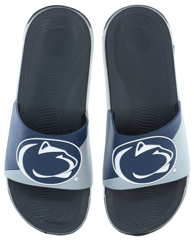 FOCO NCAA Men's Penn State Nittany Lions Cropped Big Logo Raised Slides