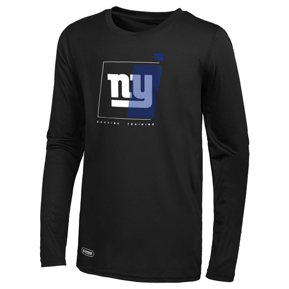 Outerstuff NFL Men's New York Giants Too Tough Long Sleeve Dri-Tek T-Shirt