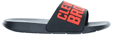 FOCO NFL Men's Cleveland Browns Cropped Big Logo Raised Slides