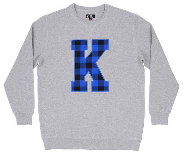 FISLL NBA Men's New York Knicks Sweatshirt Top, Gray