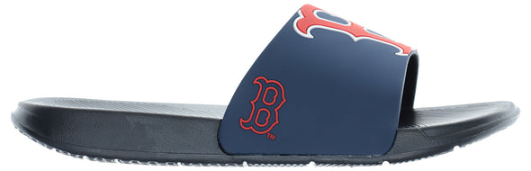 FOCO MLB Men's Boston Red Sox Cropped Big Logo Raised Slides