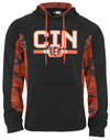 Zubaz NFL Men's Cincinnati Bengals Elevated Hoodie With Camo Lines