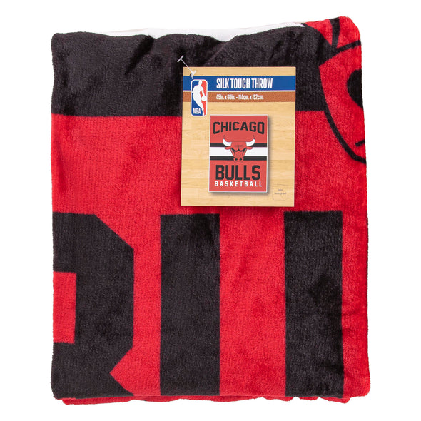 Northwest NBA Chicago Bulls Singular Silk Touch Throw Blanket, 45X60