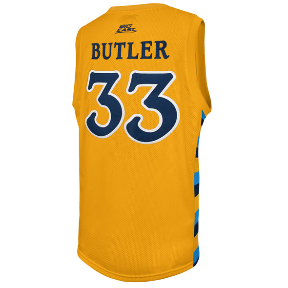 Original Retro Brand NCAA Marquette Golden Eagles #33 Jimmy Butler Tackle Twill Jersey, Gold