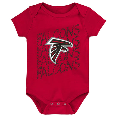 Outerstuff NFL Newborn Atlanta Falcolns Fan Scribble Short Sleeve Bodysuit