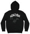 FISLL NBA Men's Brooklyn Nets Pullover Hoodie with Paint Splatter Logo