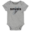 Outerstuff NBA Newborn San Antonio Spurs Basketball Baby 3-Pack Bodysuit Set