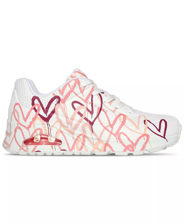 Skechers Women's Uno Lite - Spread the Love, White