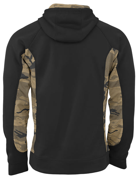 Zubaz NFL Men's New Orleans Saints Elevated Hoodie With Camo Lines