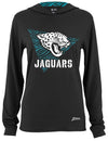 Zubaz NFL Women's Light Weight Team Color Hoodie 2 Tone Zebra Liner, Retro 3 Point Logo, Jacksonville Jaguars